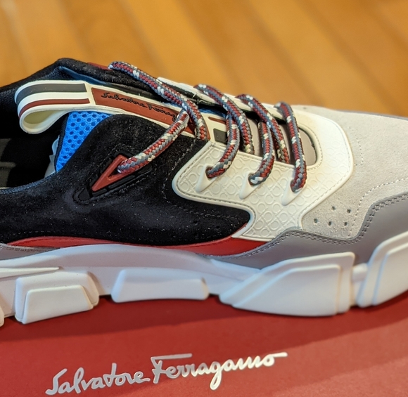 Mens Salvatore Ferragamo "Booster Willy" Sneakers - Picture 2 of 6